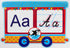 Wir studieren das Alphabet. Ein Satz Demokarten
